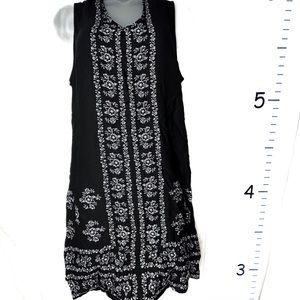 Heart Soul Black & White Floral‎ Dress Large NWT